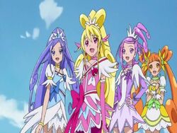 Doki Doki! Pretty Cure the Cures in the opening