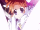 Nanoha using the Divine Buster