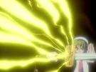 Syaoran using his Thunder Card