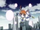 Nanoha using the Divine Shooter