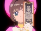 Sakura using the Power Card