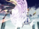 Nanoha using her magic