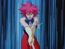 Cutie Honey using her sword