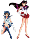 Sailor Mercury y Sailor Mars