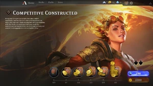 Competitive Constructed menu on June 7, 2018 (closed beta)