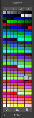 Interface 0.99.5a panel-palette