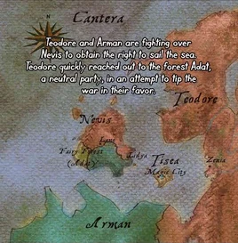 The first shown map of Cantera.