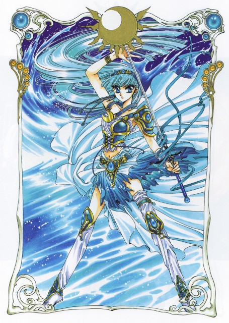 Umi Ryuzaki Magic Knight Rayearth card Japanese Amada 1995 Sega F