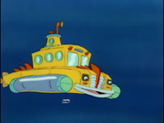 Submarine with pontoons