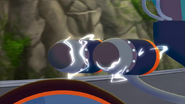 The rocket engines.