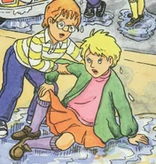 Arnold helping Tiffany up (book version).