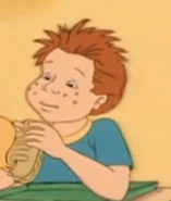 Harry Arm eating Lunch