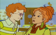 Angry Arnold looks at Ms. Frizzle!