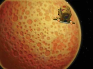 The Bus about to land on Mercury