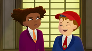 Keesha and Ralphie in the Japanese tea house.
