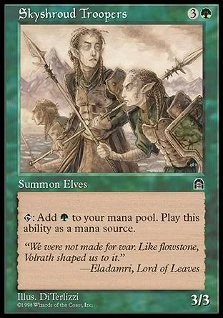 Magic: The Gathering - Skyshroud Forest (Foresta Di Cielsudario) - Carta Rara Dal Set Tempest (TMP) - Gioco Di Carte Collezionabili