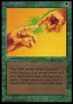 Carta Magic: The Gathering 'Instill Energy' - Edición 4th, Individual