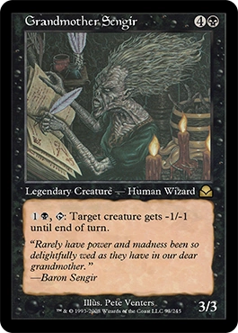 Carta Magic: The Gathering – Grandmother Sengir (Nonna Sengir) – Rara, Set Homelands (HML), Singola - 3