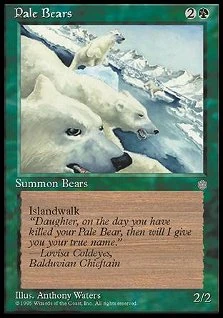 Pale Bears - Carta Original De Magic The Gathering | Cuotas sin interés