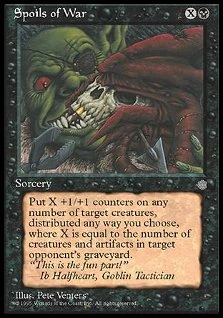 Magic: The Gathering - Carta Singola "Spoils Of War" (Bottino Di Guerra) - Edizione Ice Age (Rara) - 2