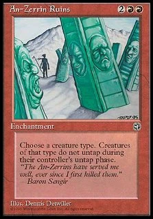 Magic The Gathering - An-Zerrin Ruins (Rovine Di An-Zerrin) - Carta Rara Da Homelands (HML)