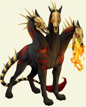 Hellflame Cerberus Art