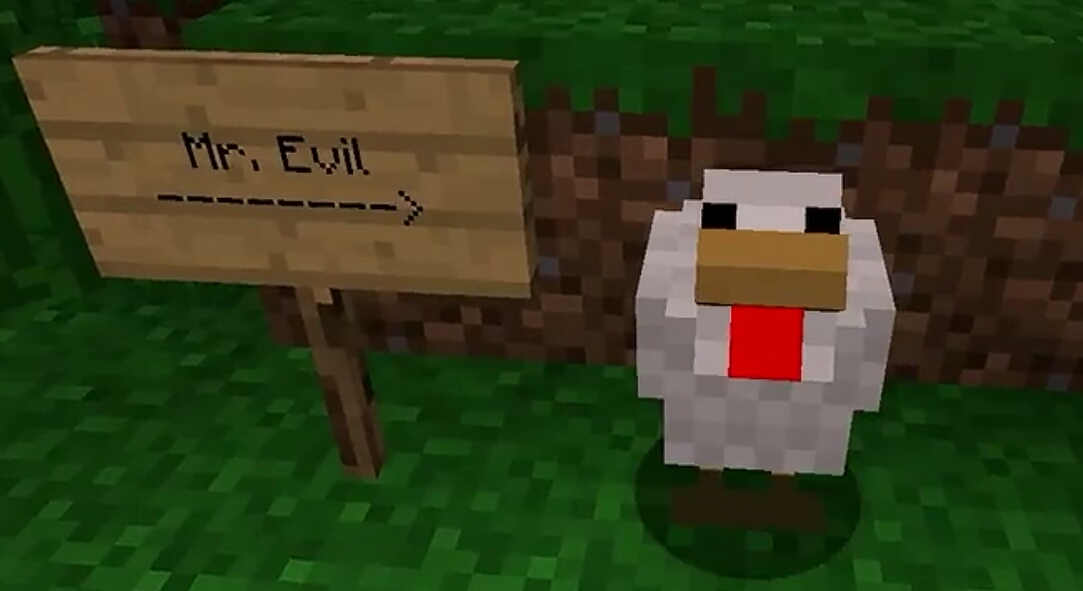 minecraft evil chicken