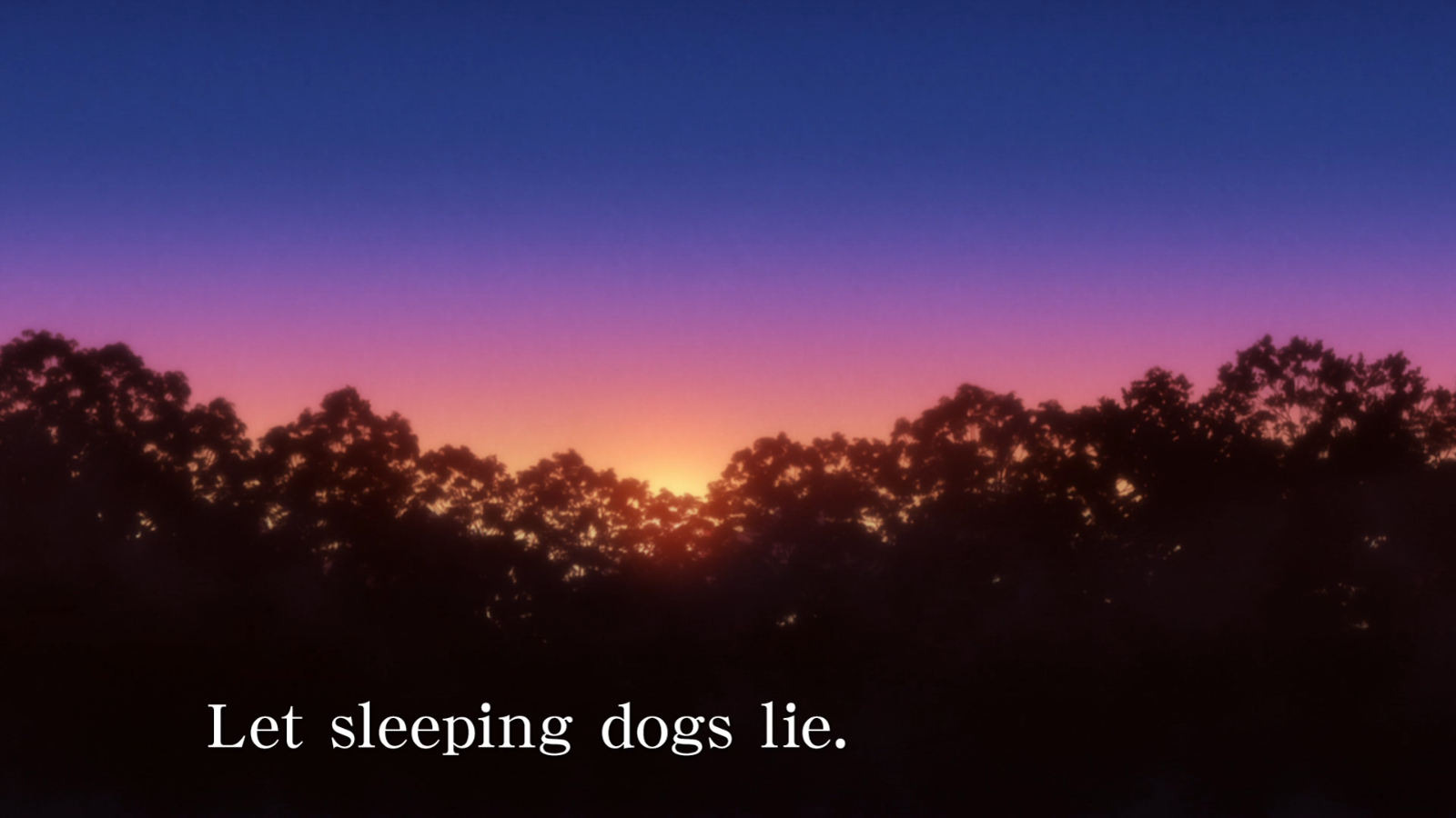 O que significa let sleeping dogs lie ? - Pergunta sobre a Inglês (EUA)