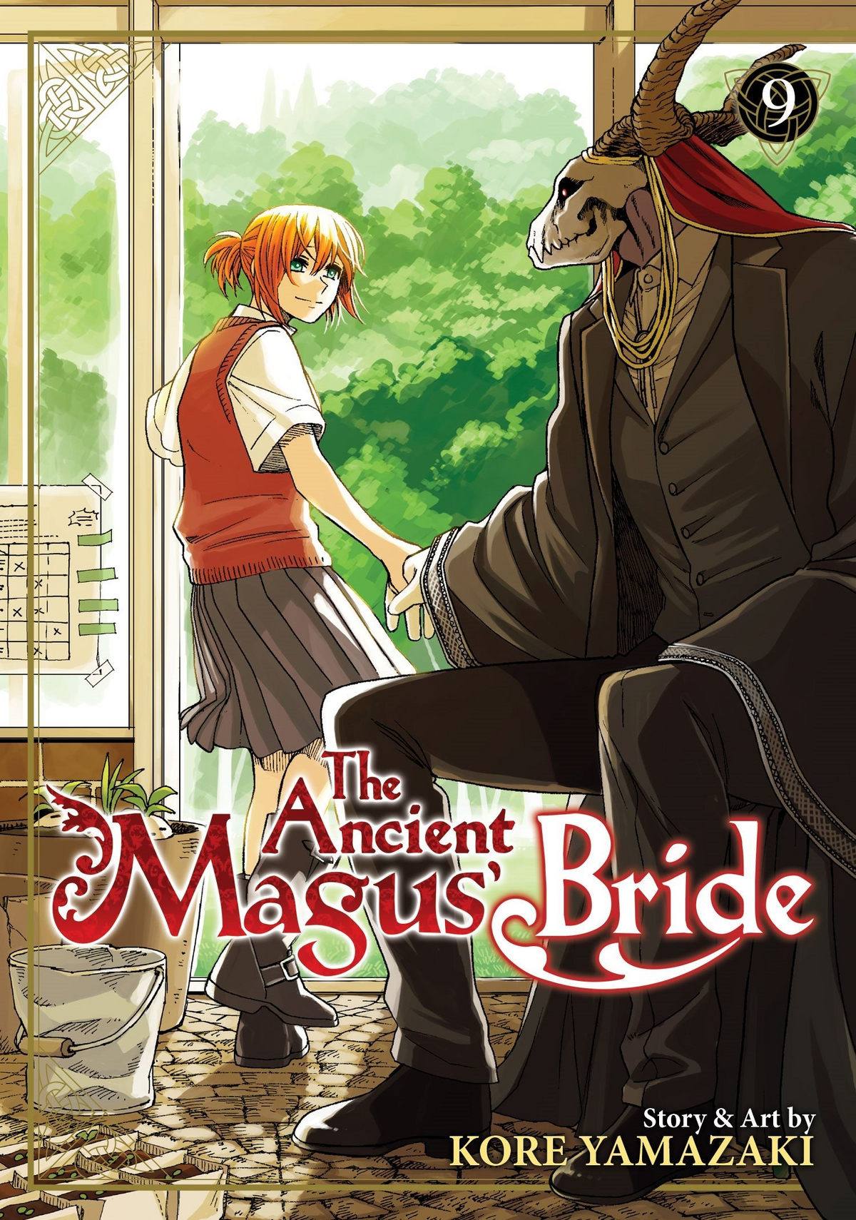 Mahou Tsukai no Yome manga Volume 9 cover  Anime, Personagens de anime,  Cabelo de anime