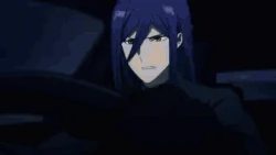 Minoru using Spark to ignite a car's engine in the Anime