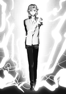 Minoru using Spark in the Light Novel