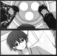 Tatsuya's operation. Maya (upper left). Miya (upper right). Five year old Tatsuya lower panel