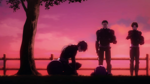 Honami's final moments in the Anime