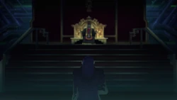 Zhou communicating with Gu Jie in the Anime