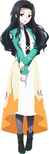 Mayumi's Course 1 uniform with flower patterns