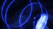 Lina using Virtual Satellite Elevator in the Anime Movie