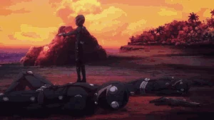 Tatsuya using Regrowth on fallen soldiers