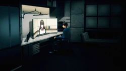 Ayako giving intel to Tatsuya in the Anime