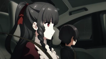 Ayako and Fumiya discussing their orders from Maya