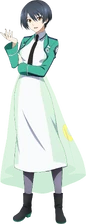 Mari's Course 1 uniform with a moon-like pattern