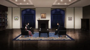 Saegusa Main House Guest Room in the Anime
