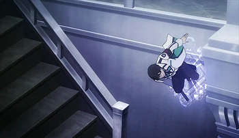 ... and bounce to the 2nd floor during the Blanche incident.