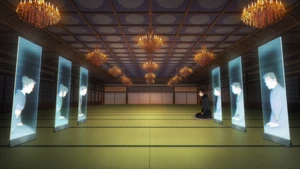 Yotsuba Branch heads having a meeting at the Main Hall.