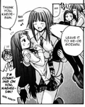 Kaede carrying an injured Yue