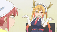 Tohru claiming that bacteria are too small for her to notice.