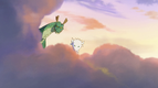 Ep2 Tohru and Kanna in the clouds