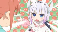 Kanna accuses Kobayashi and Tohru of being perverts.