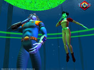 Wallpaper - Bob and Dot rebooting underwater