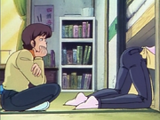 Godai observing Kyoko's rear - Episode 1