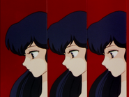 Kyōko looking worried in different instants